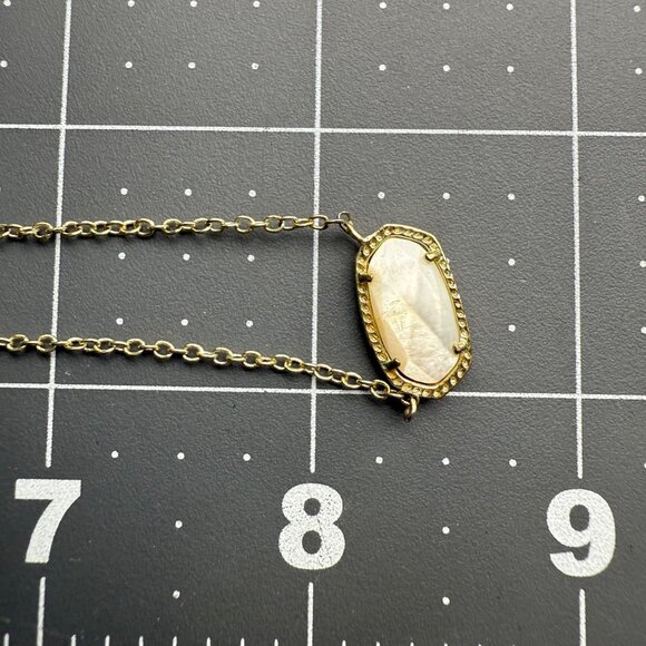 Kendra Scott‎ Elisa Pendant Necklace Gold Chain Ivory Pearl Gold-Plated Everyday - Picture 7 of 7